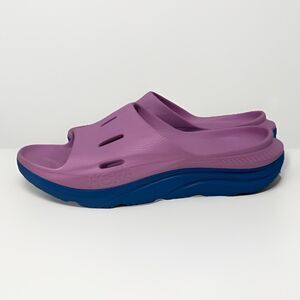 HOKA Ora Recovery 3 Slides Sandal Women’s 13 Men’s 11 Pink Blue Lifestyle Casual